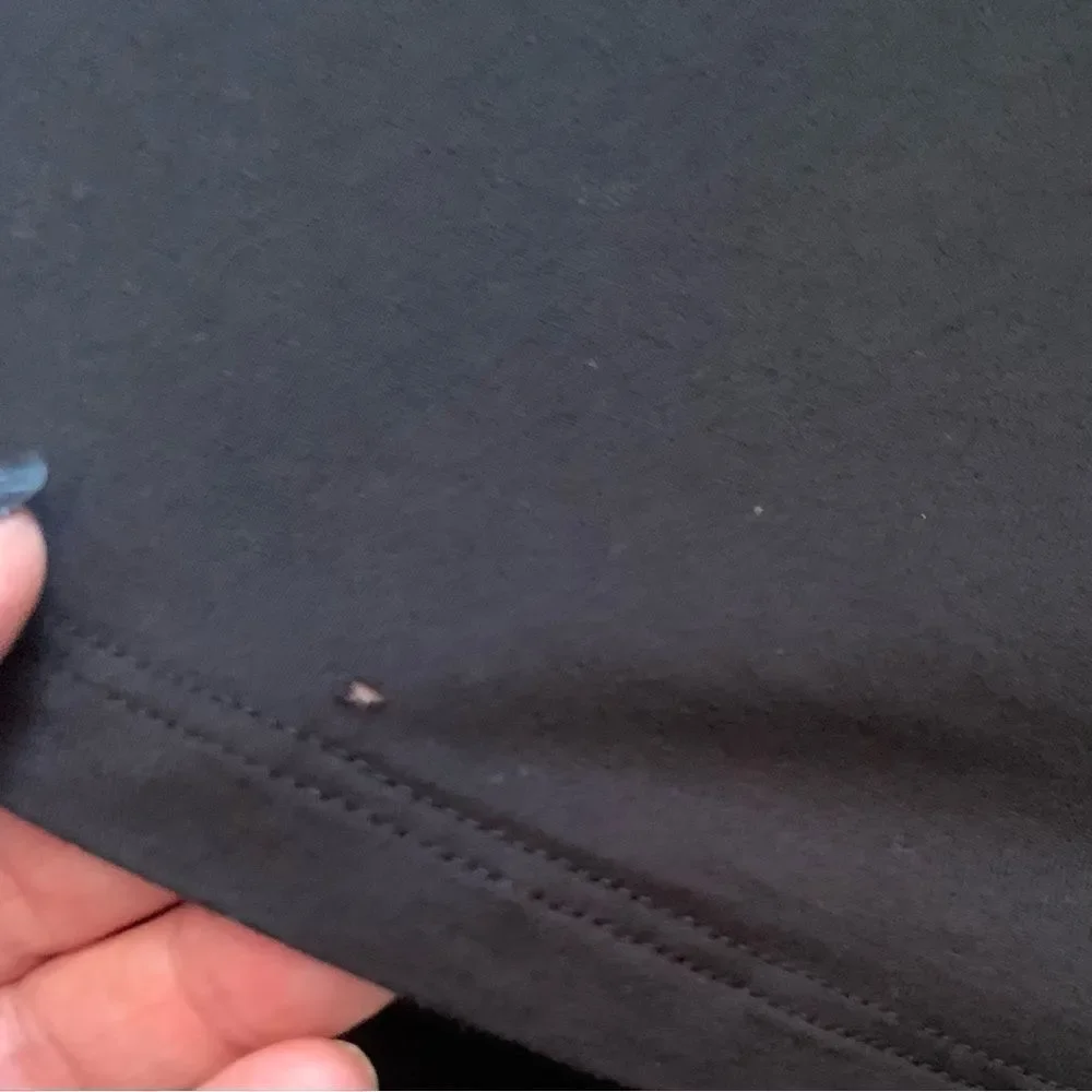 Old Navy Black Crochet Round Neck Short Sleeve Top Size Large - Picture 6 of 6